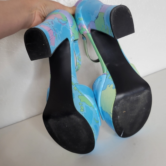 Dolls Kill x Delia's Jet Setter Platform Heels Women's Size 10 - Picture 9 of 12